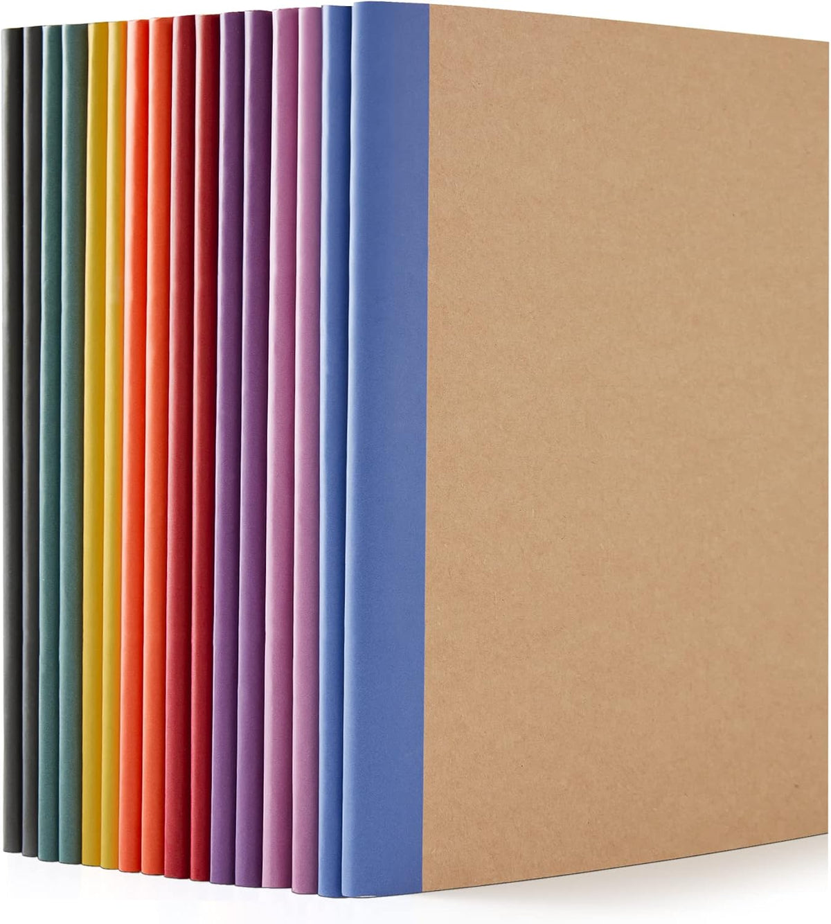 16 Pack Composition Notebook, 60 Pages, 8.3”x 5.5”, A5, 8 Colors