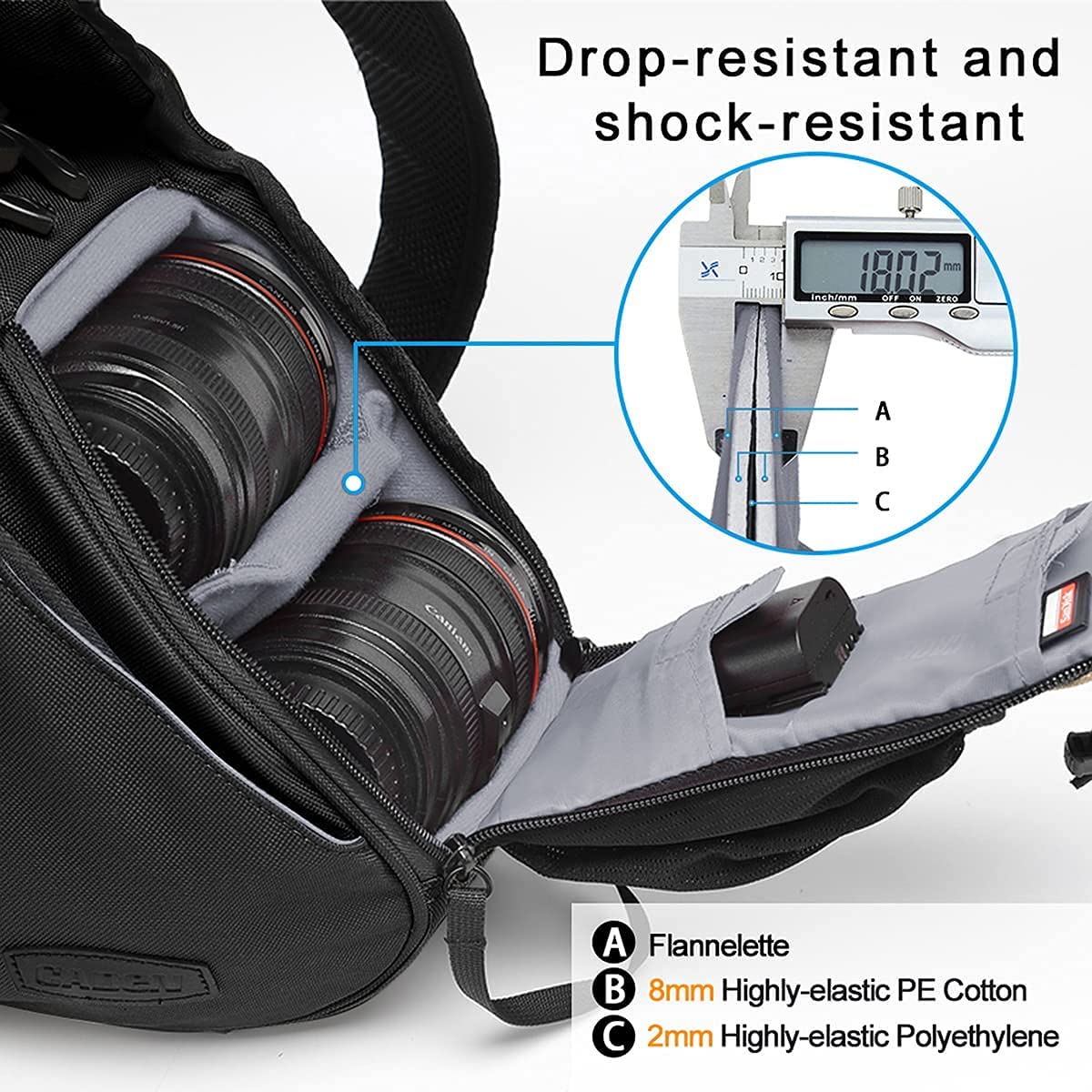 CADeN Camera Bag Sling Backpack Camera Case