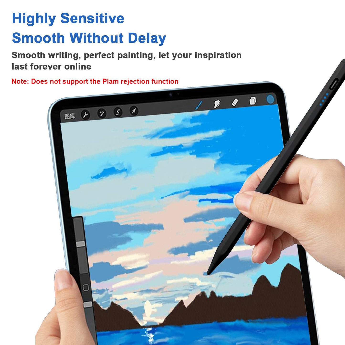 Stylus Pens for Touch Screens - Tablet Pen- (Black)