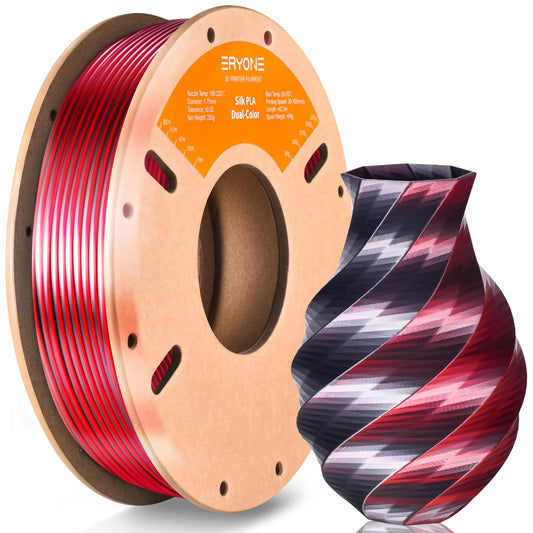 Silk Dual Color PLA Filament 3D Printer 1.75mm +/- 0.03mm