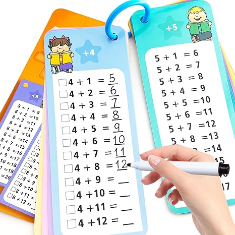 Flash Cards, Large Math Table Flashcards