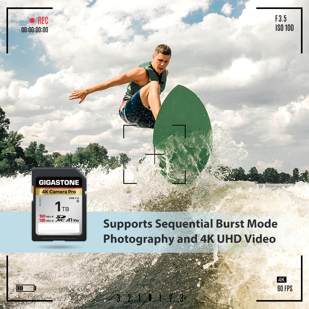 GIGASTONE 1TB SD Card with USB Type C Card Reader