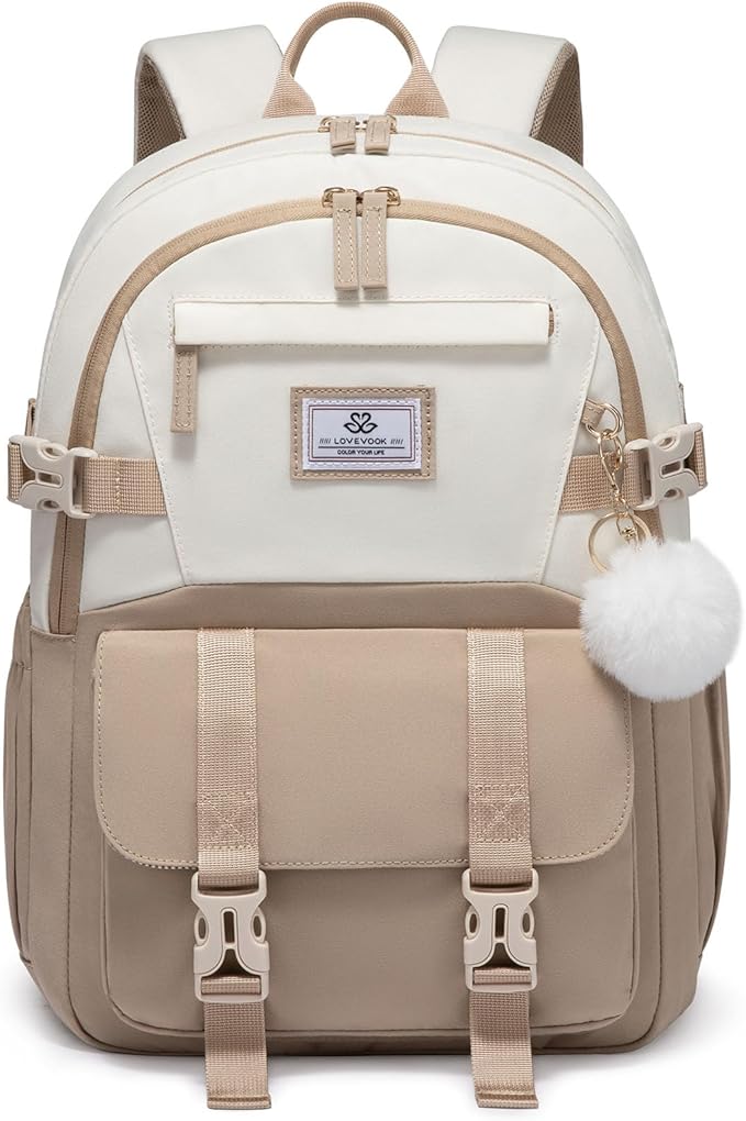 Aesthetic Backpack with Large Cup Holder