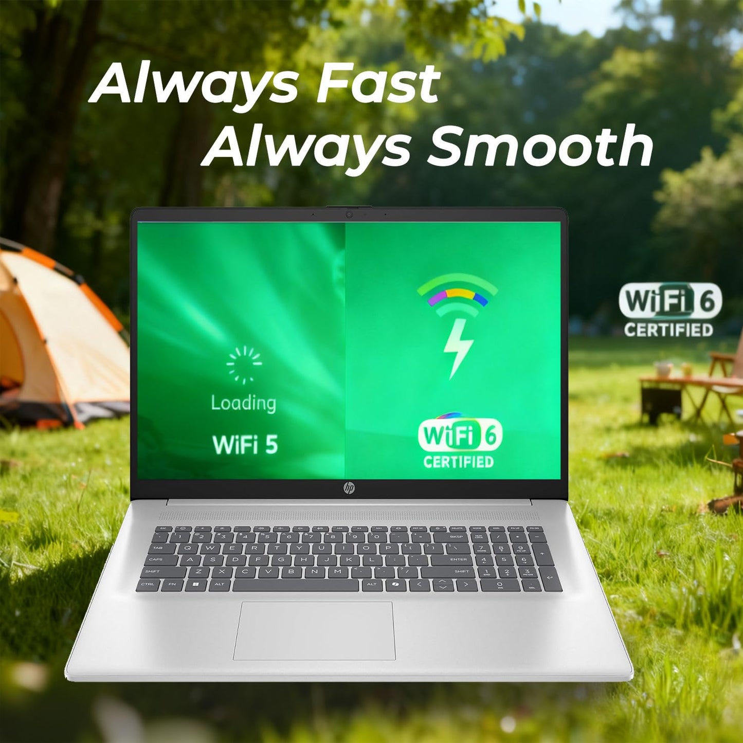 HP 17 inch Business Laptop • 2026 Edition • Latest AMD Ryzen 5 CPU • 16GB RAM - 512GB SSD - 17.3" FHD Display • Copilot + • Long Battery Life • Windows 11 with Office 365 for The Web