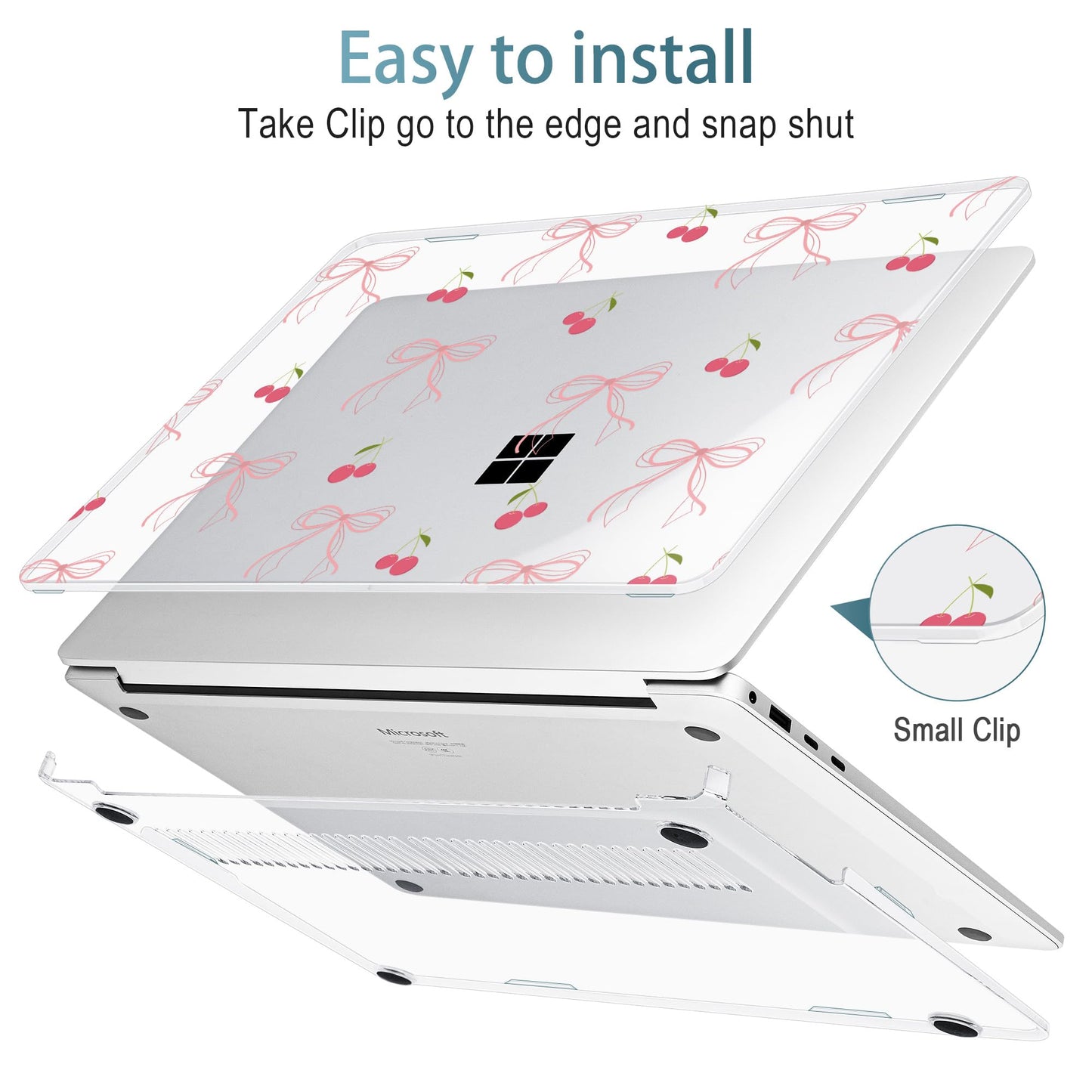Case ONLY Compatible for 2024+ 13.8" Microsoft Surface Laptop 7