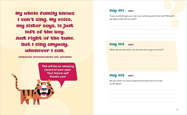 Question a Day Journal for Kids: 365 Days to Capture Memories and Express Yourself- Paperback