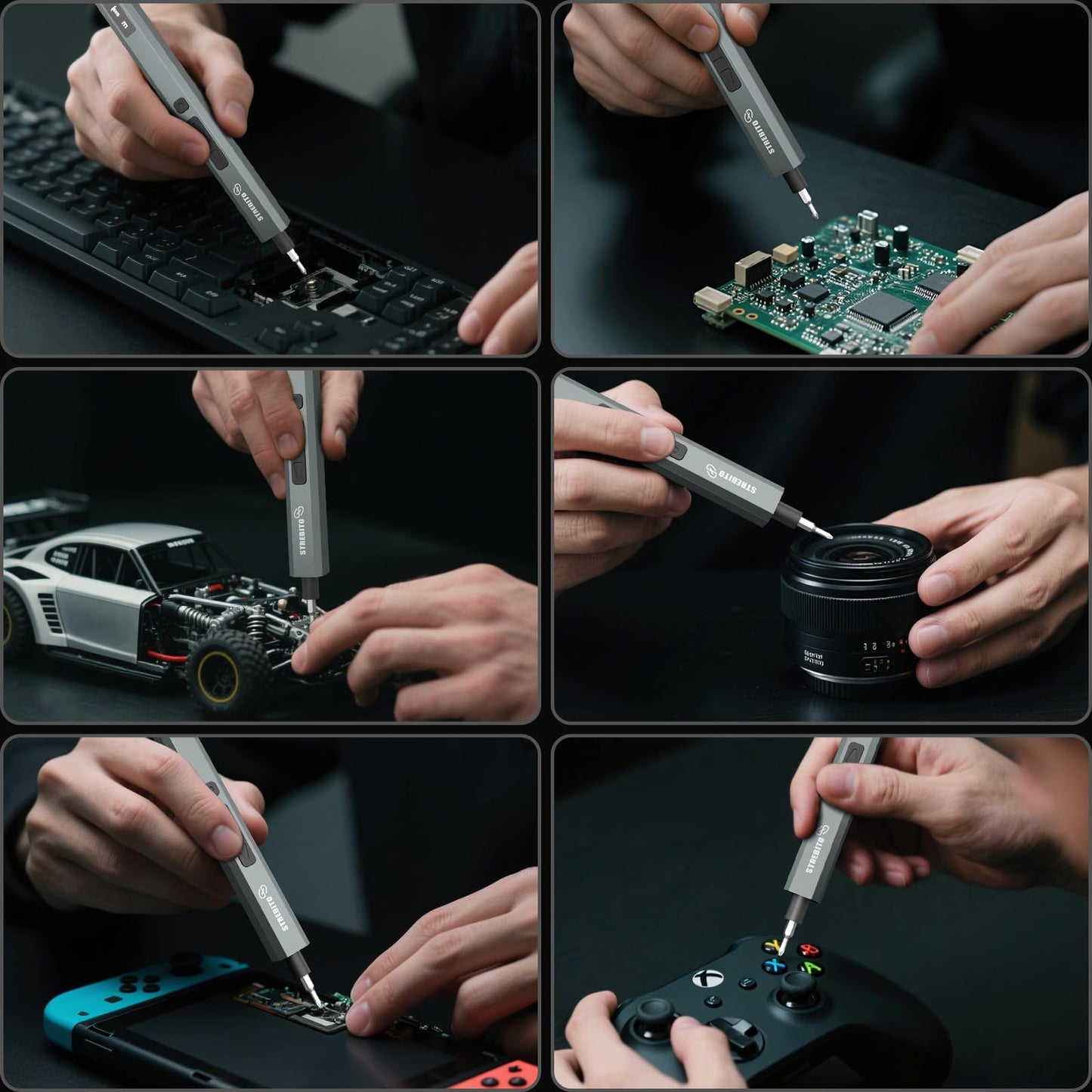STREBITO 144-Piece Upgraded Electric Screwdriver