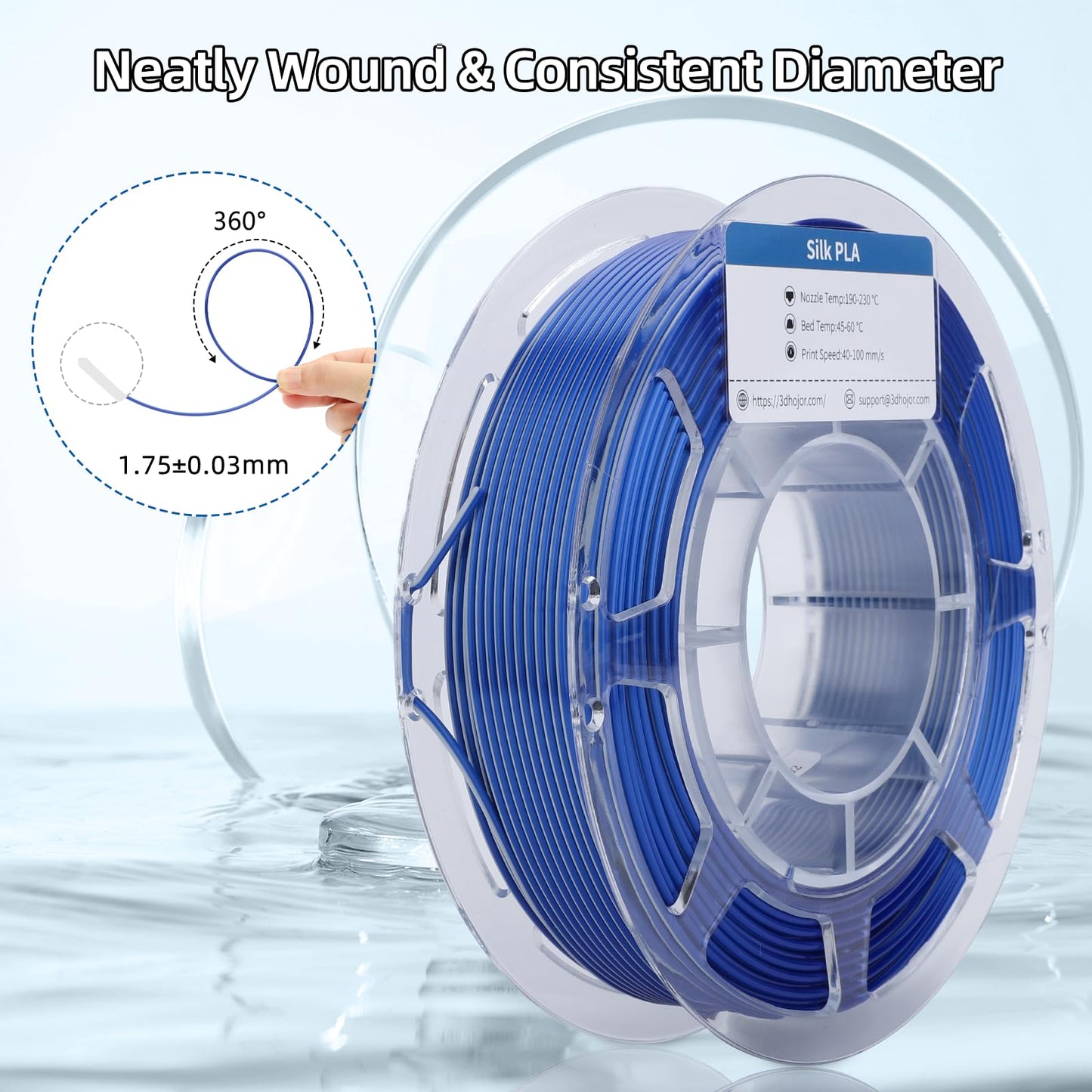 3D Printer Filament Bundle, Silk PLA Filament