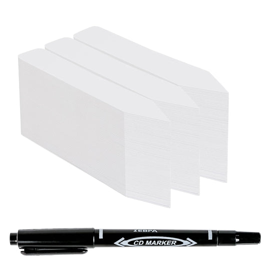 Plant Labels 4 Inch 300Pcs Plastic Plant Name Tags for Seedlings, white