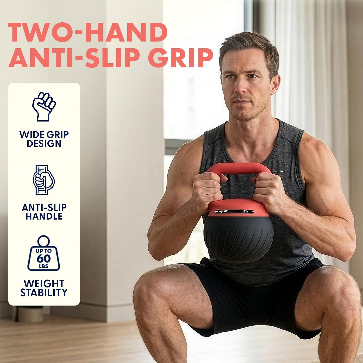 Squatz Soft Drop Kettlebell Set for Strength Training