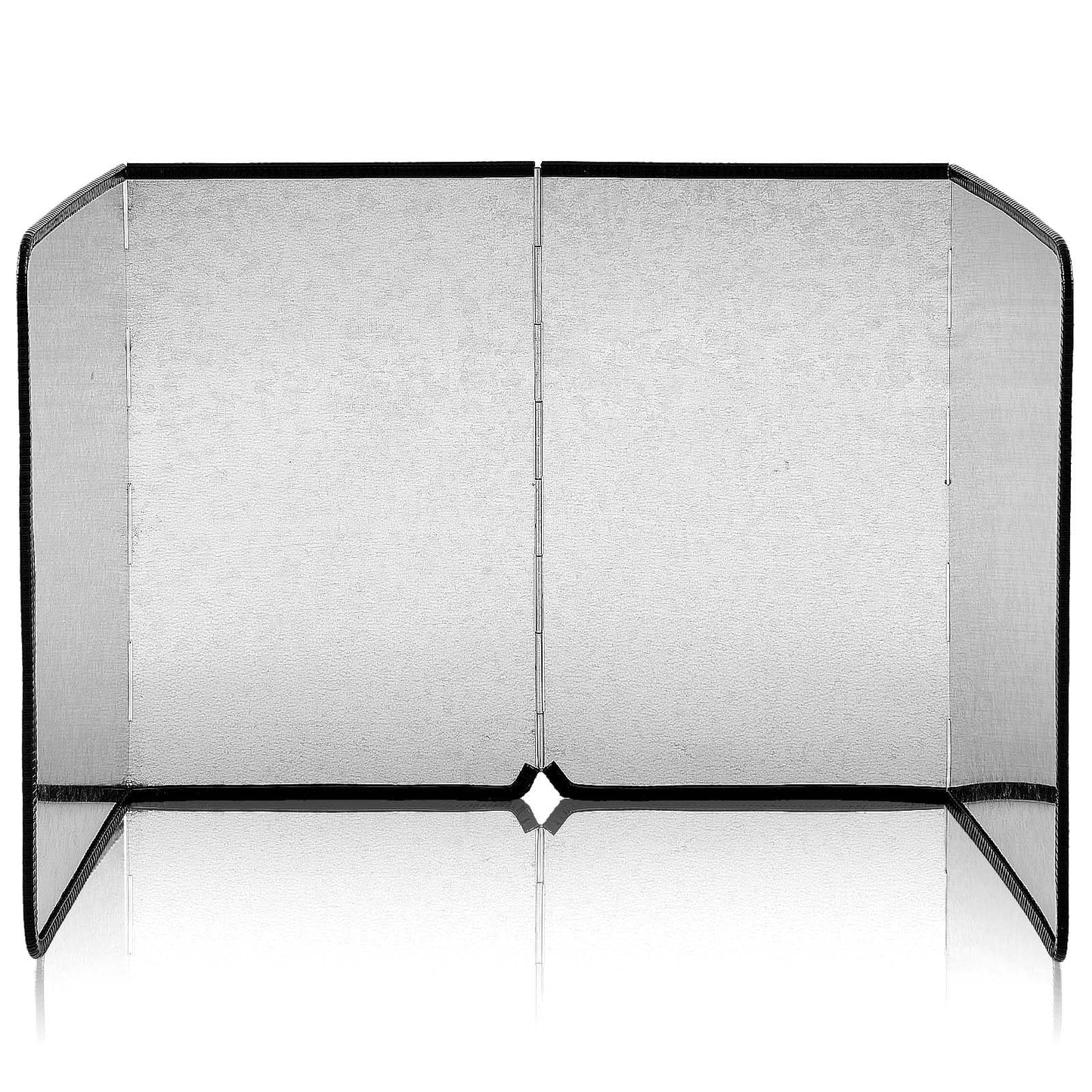 Splatter Guard Stained Glass Supplies 39.37 x 16.14 Inch Galvanized Sheet Grinder Splatter Screen Foldable Anti Splash Guard 4 Sided Protector with Power Cord Notch for Glass Grinding Machine