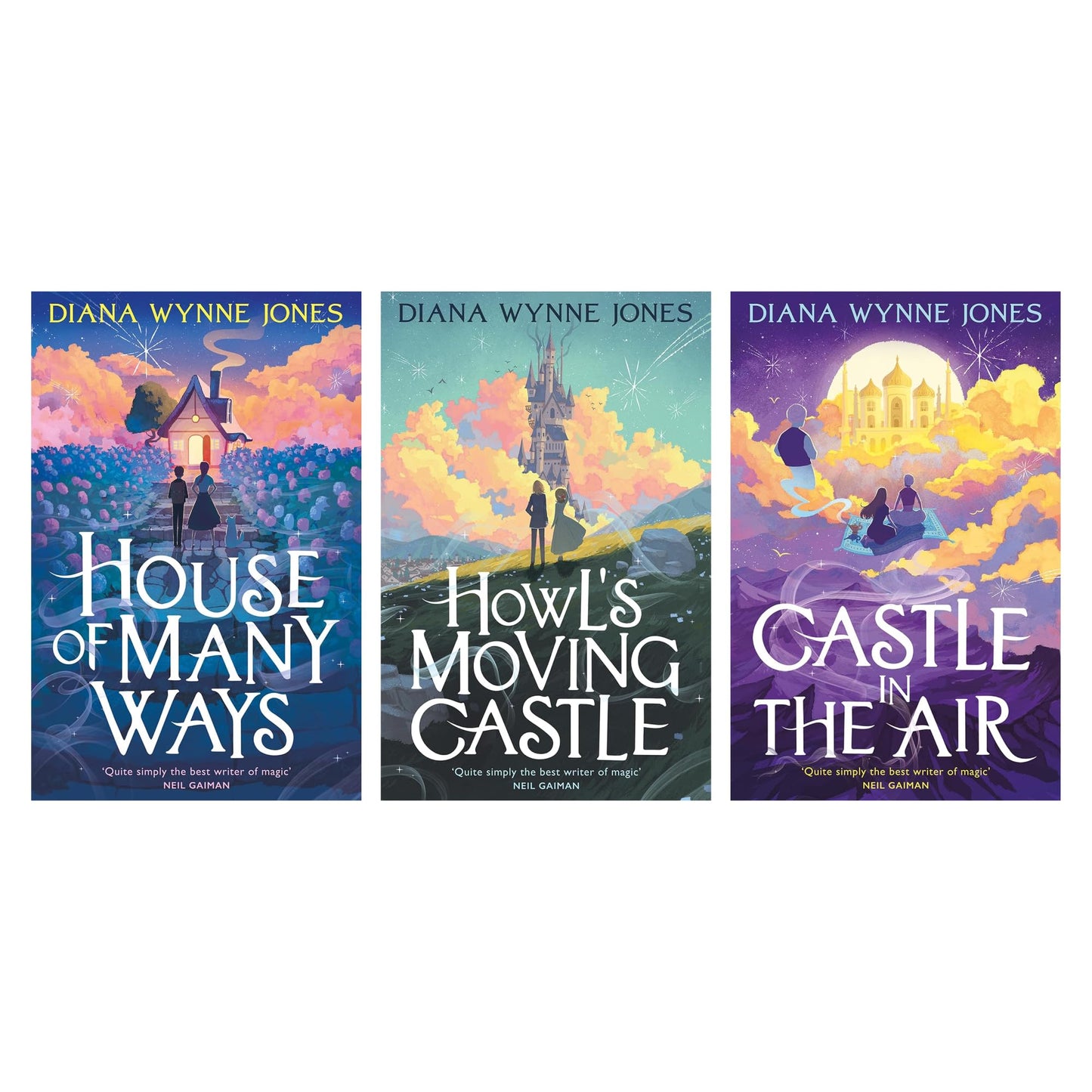 Land of Ingary Trilogy Howl's Moving Castle Complete Series 3 Books Collection Set (Howl's Moving Castle, Castle in the Air & House of Many Ways)