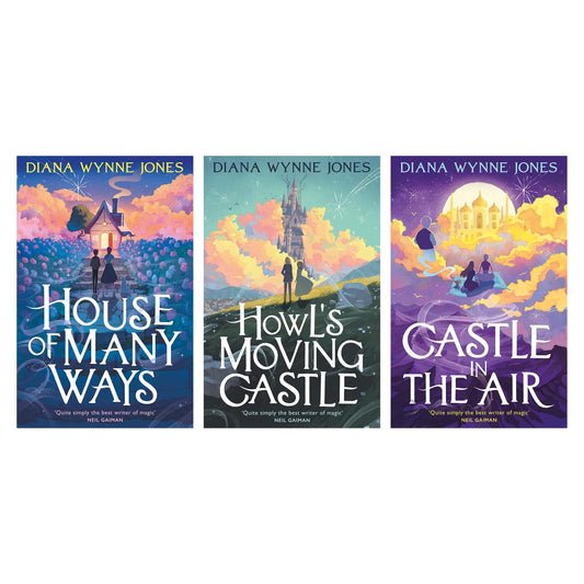 Land of Ingary Trilogy Howl's Moving Castle Complete Series 3 Books Collection Set (Howl's Moving Castle, Castle in the Air & House of Many Ways)