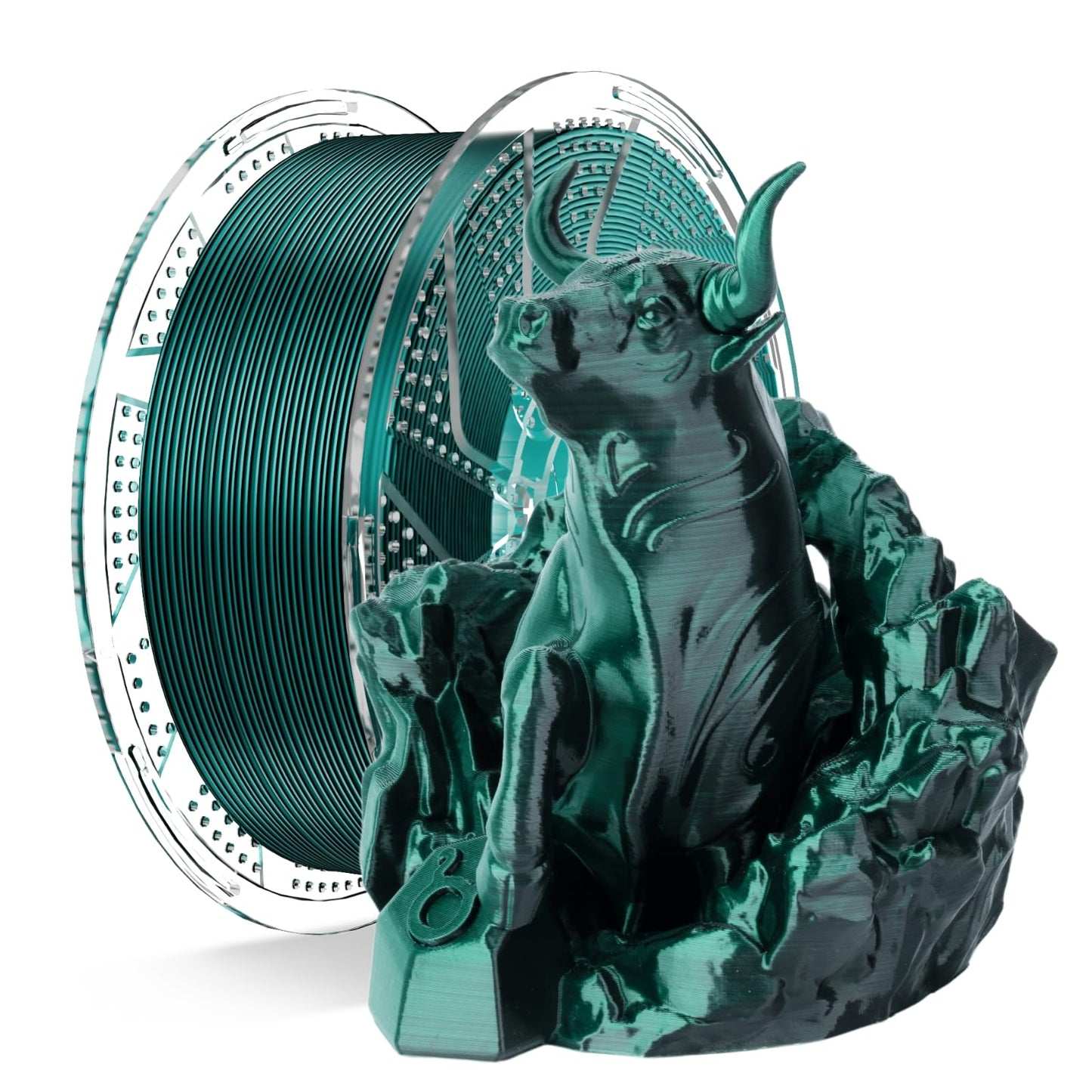 Silk Black Dark Green PLA, filament