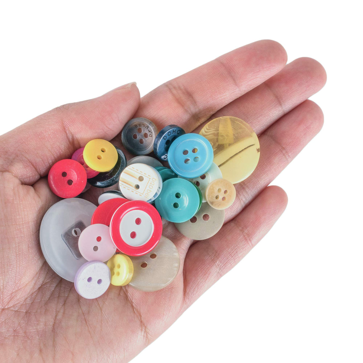Super Z Outlet Scrambled Assortment Bag of Buttons for Arts & Crafts, 100