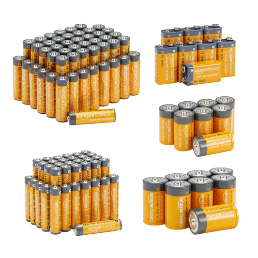 108 Count Alkaline Battery Super Value Pack - 48 AA + 36 AAA + 8 C + 8 D + 8 9Volt
