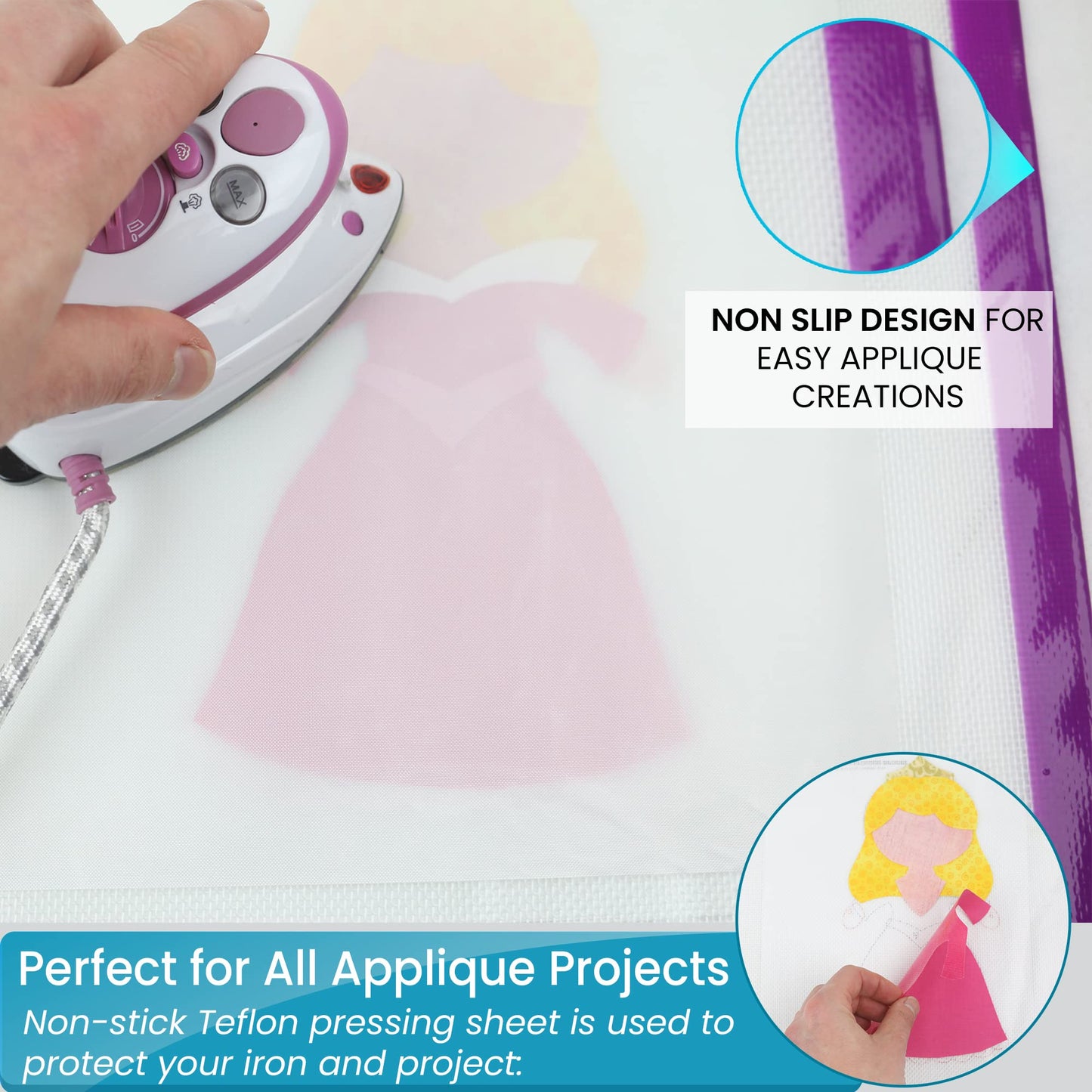 Applique Fusing Mat and Wool Pressing Mat Set Bundle