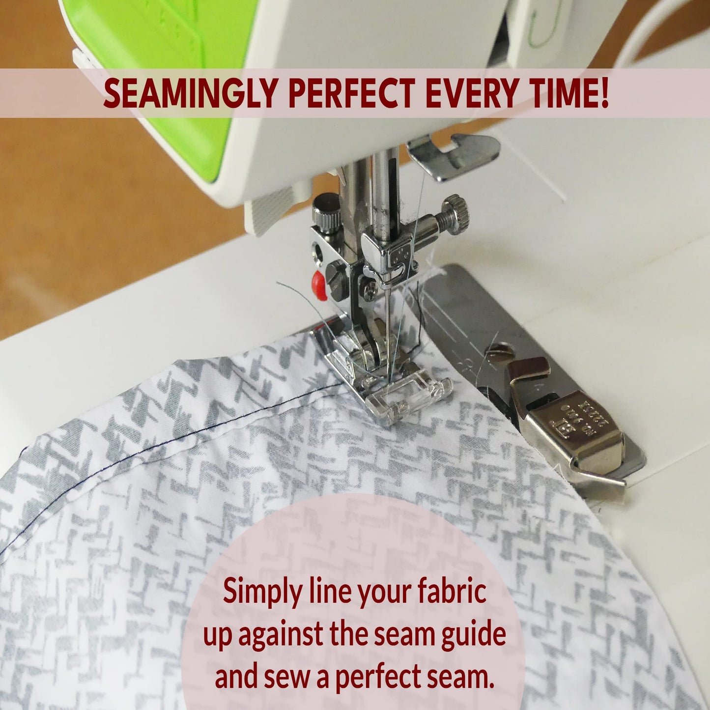 Madam Sew Seam Allowance Ruler and Magnetic Seam Guide
