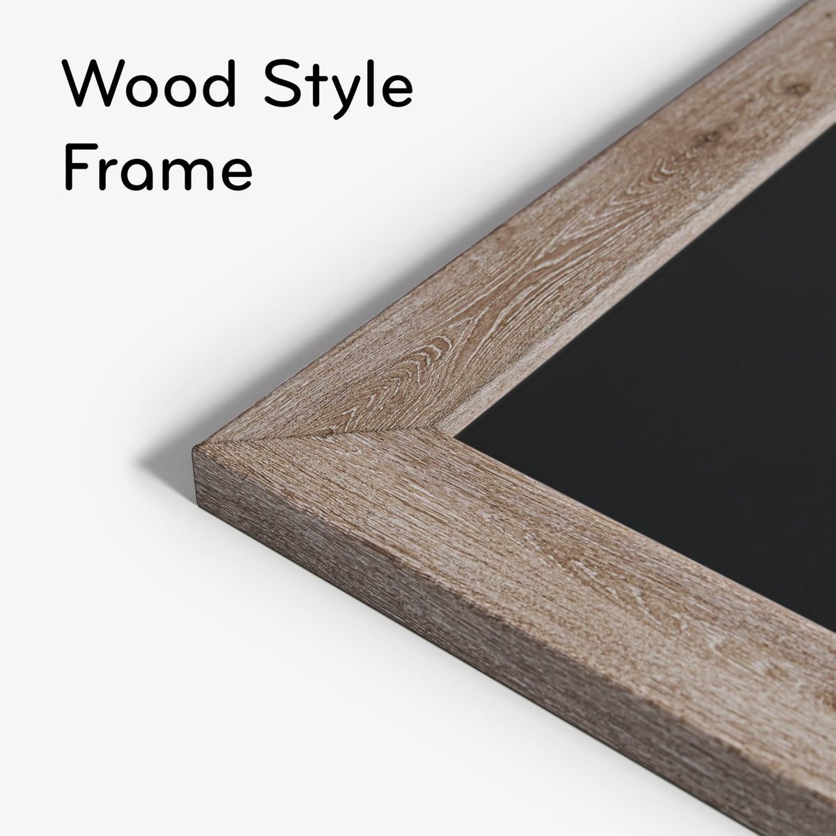 U Brands Magnetic Chalkboard, 24" x 36", Rustic Wood Frame