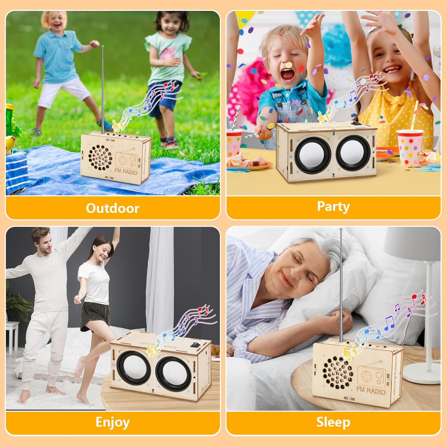 Stem Projects Science Kit Building Own Bluetooth Speaker & FM Radio