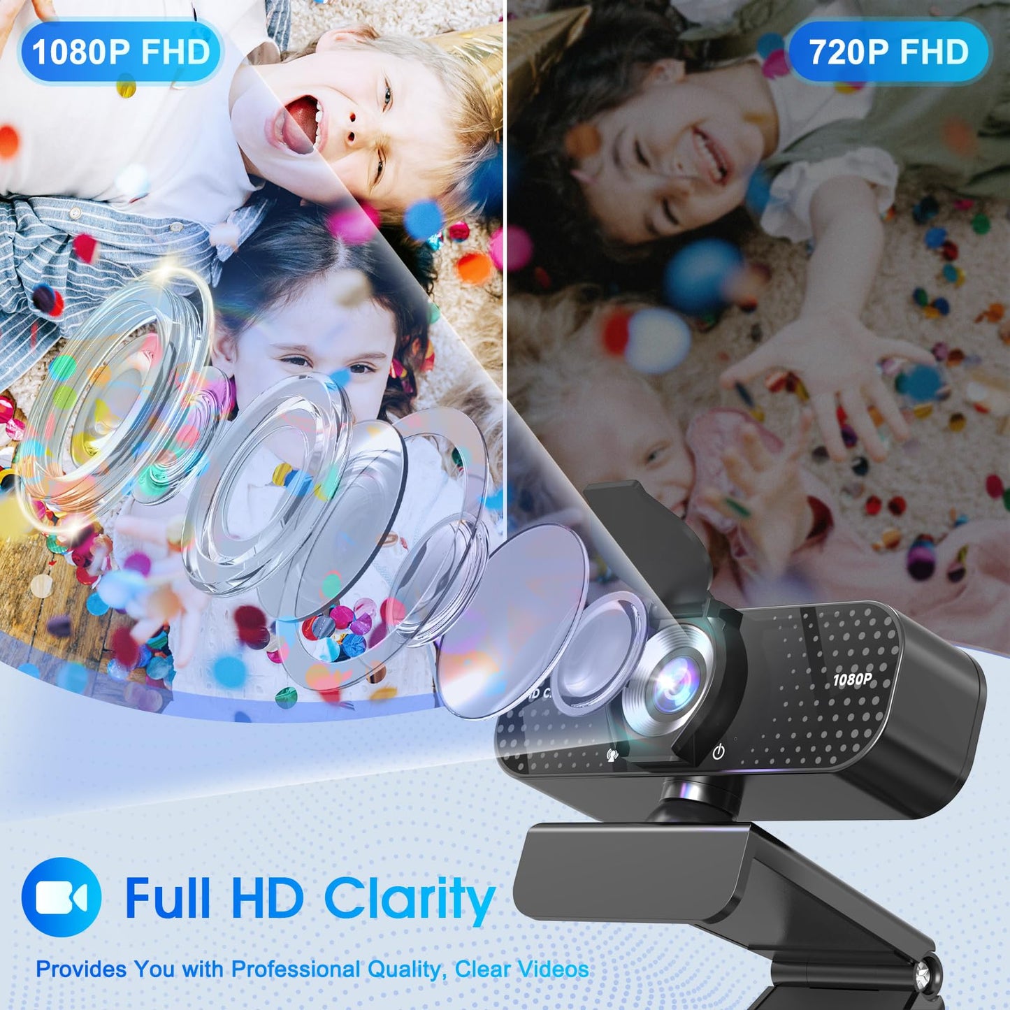 TRAUSI 1080P FHD Webcam
