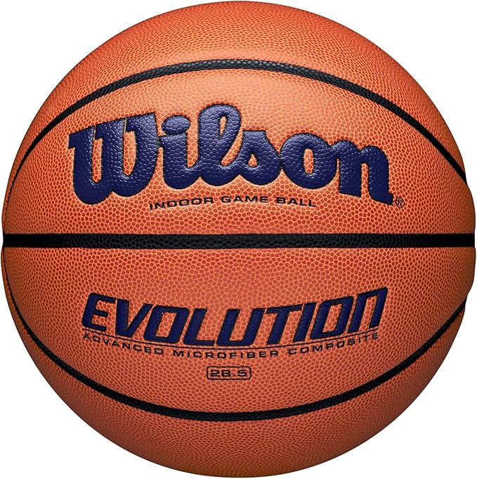 WILSON Evolution Indoor Game Basketballs - Size 5, Size 6 and Size 7