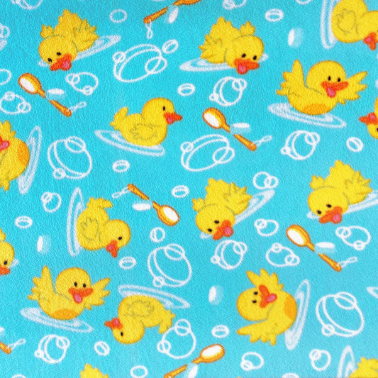 Fabric 1 Yard - Rubber Ducky Allover Fleece Fabric