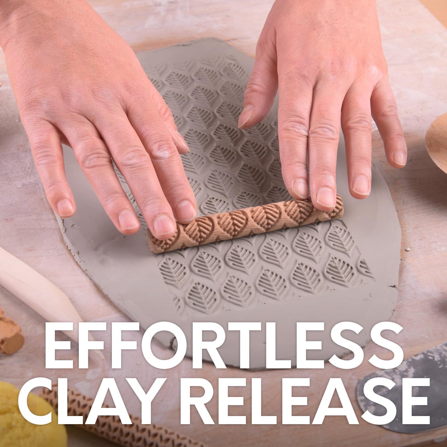 Clay Texture Rollers- 10-Pack