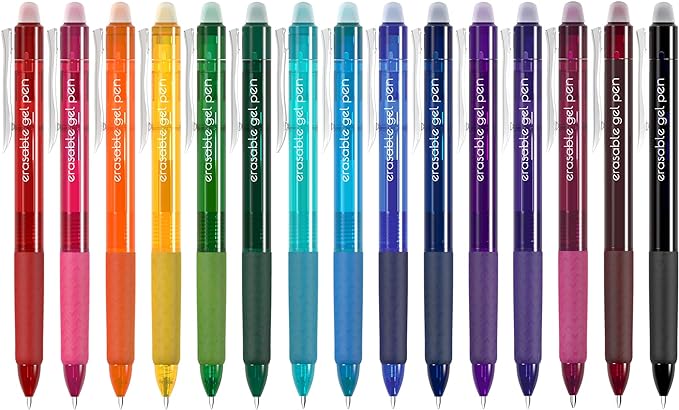 Retractable Erasable Gel Pens