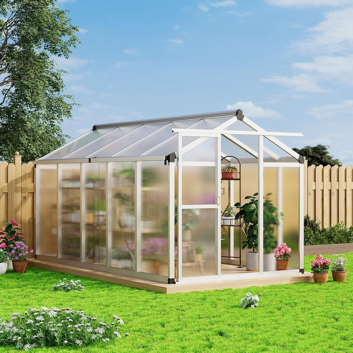 Garvee 6x10 FT Greenhouse Aluminum