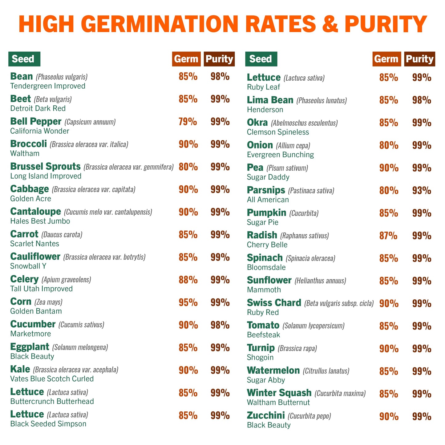 Non GMO Heirloom Vegetable Seeds for Planting Vegetables and Fruits - 32 Variety Pack of Vegetable Seeds for Gardening