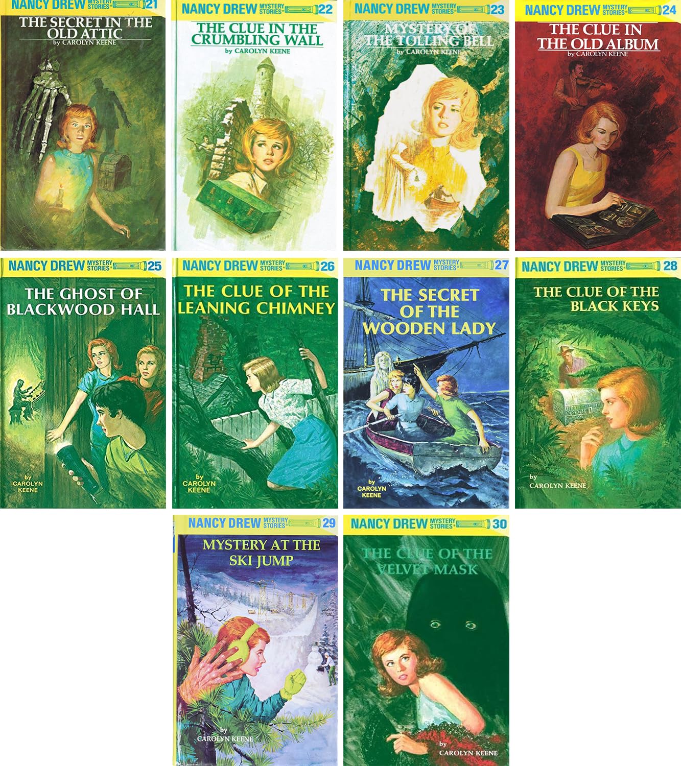 Nancy Drew Books 21-30 The Nancy Drew Mysteries Collection Box Set ...