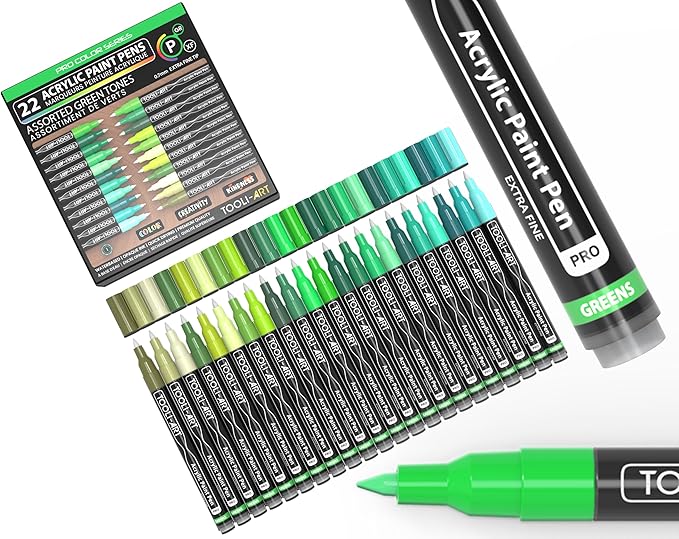 Tooli-Art- Extra Fine Tip - Acrylic Paint Pens