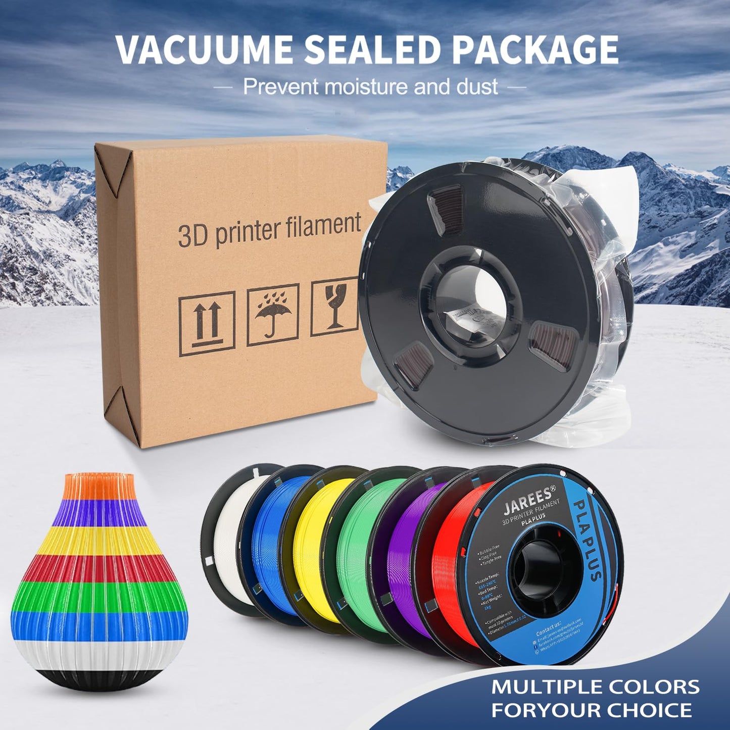 PLA Filament 1.75mm- Ruby Red