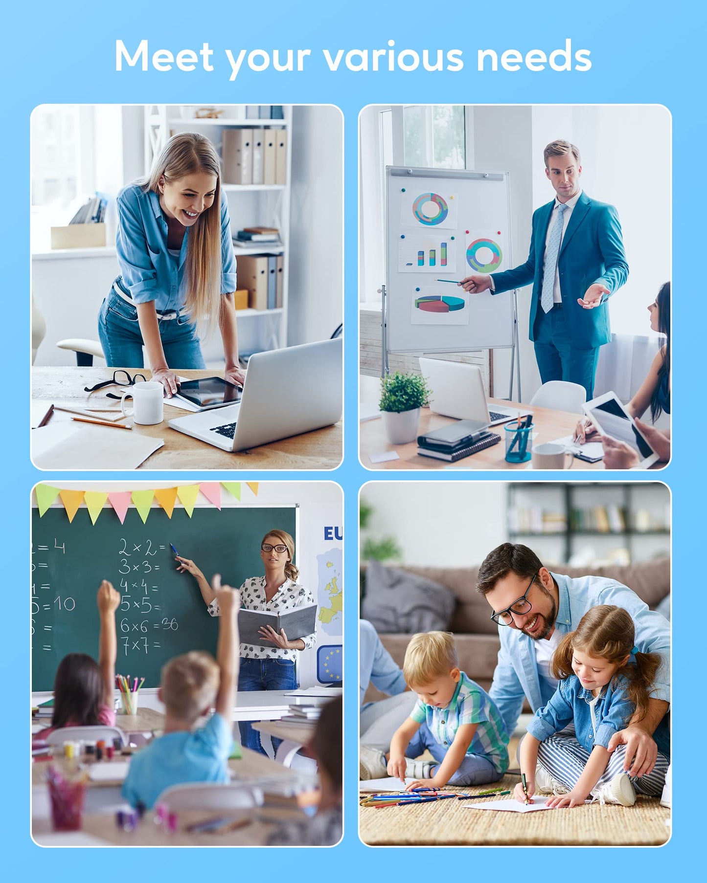 522 High Capacity (5 Bottles) Refill Ink Bottle Replacement for Use for EcoTank ET-2803 ET-2800 ET-2720 ET-4800 Printer