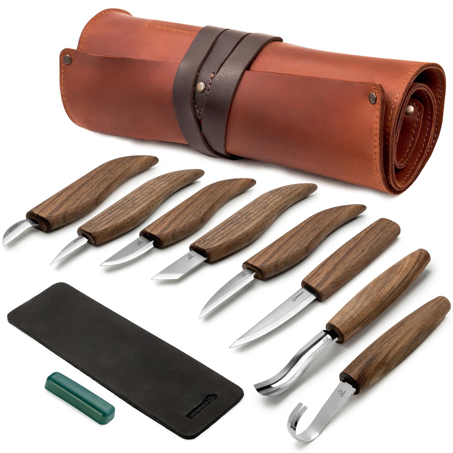 Deluxe Wood Carving Kit S18X - Wood Carving Knife Set - Spoon Carving Tools Set - Whittling Knives