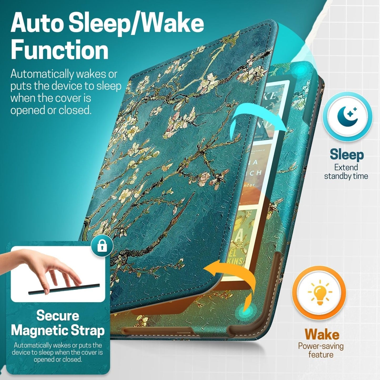 Stand Case with Strap for Kindle Paperwhite 12th Gen 2024 / Kindle Colorsoft Signature Edition