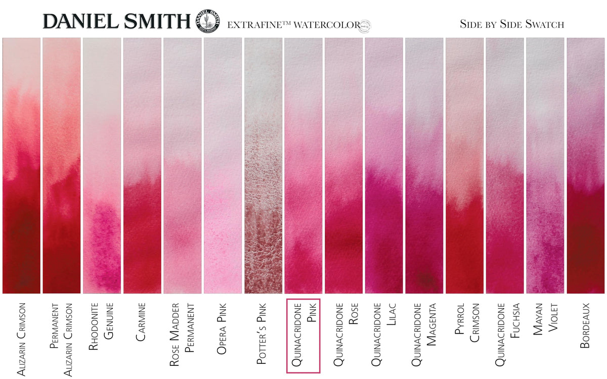 Daniel Smith Extra Fine Watercolor Paint, 5ml Tube, Quinacridone Pink, 284610095