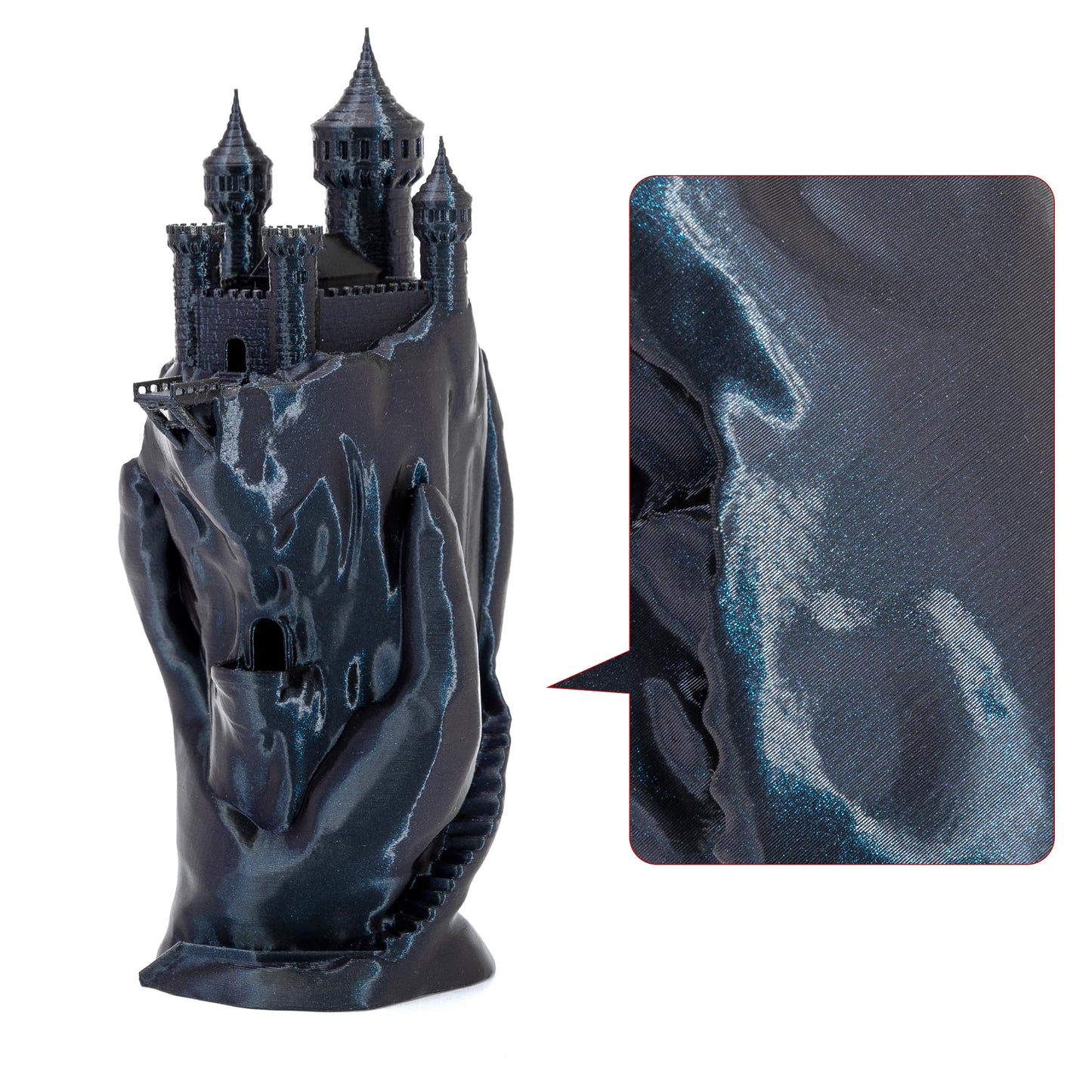 Chameleon Burnt Titanium 1.75mm PLA Filament with Glitter Sparkle, filament