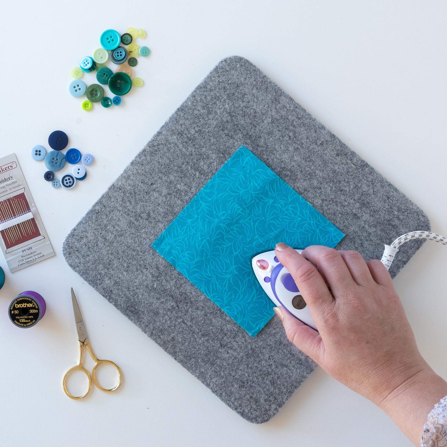 Applique Fusing Mat and Wool Pressing Mat Set Bundle
