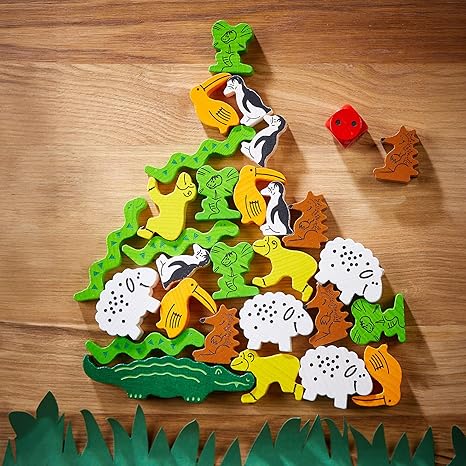 HABA Animal Upon Animal - Classic Wooden Stacking Game