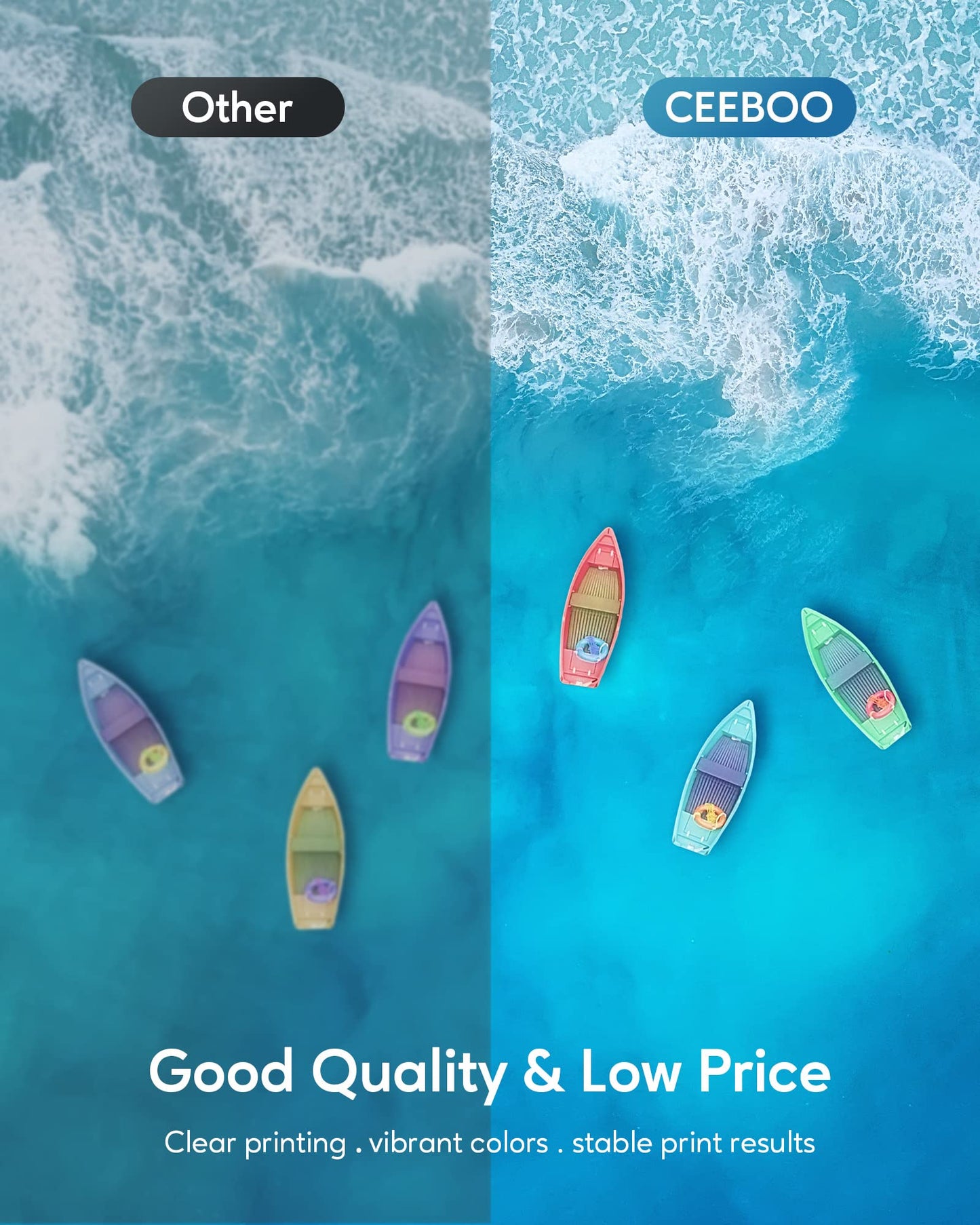 522 High Capacity (5 Bottles) Refill Ink Bottle Replacement for Use for EcoTank ET-2803 ET-2800 ET-2720 ET-4800 Printer