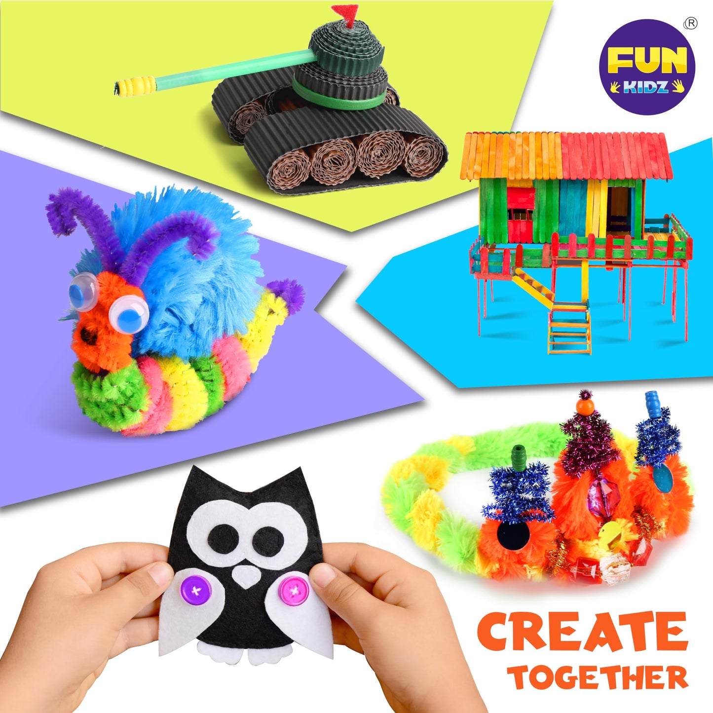 3 Layers Jumbo Arts and Crafts Supplies Warehouse, Includes 1600+ Craft Materials Kit