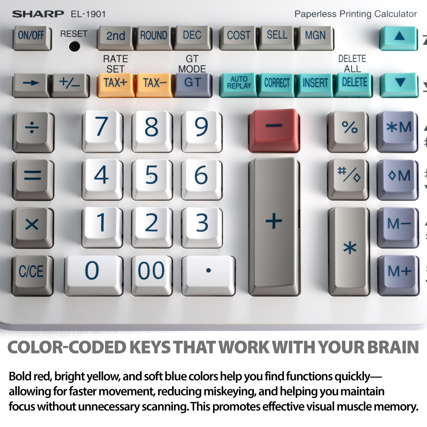 Sharp Paperless Printing Calculator, accounting