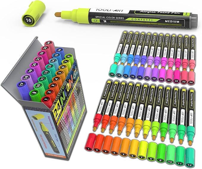 Tooli-Art-  Neon - Acrylic Paint Pens