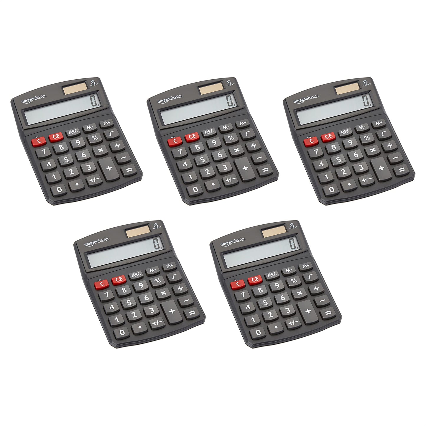LCD 8-Digit Desktop Calculator, Portable and Easy to Use, Black