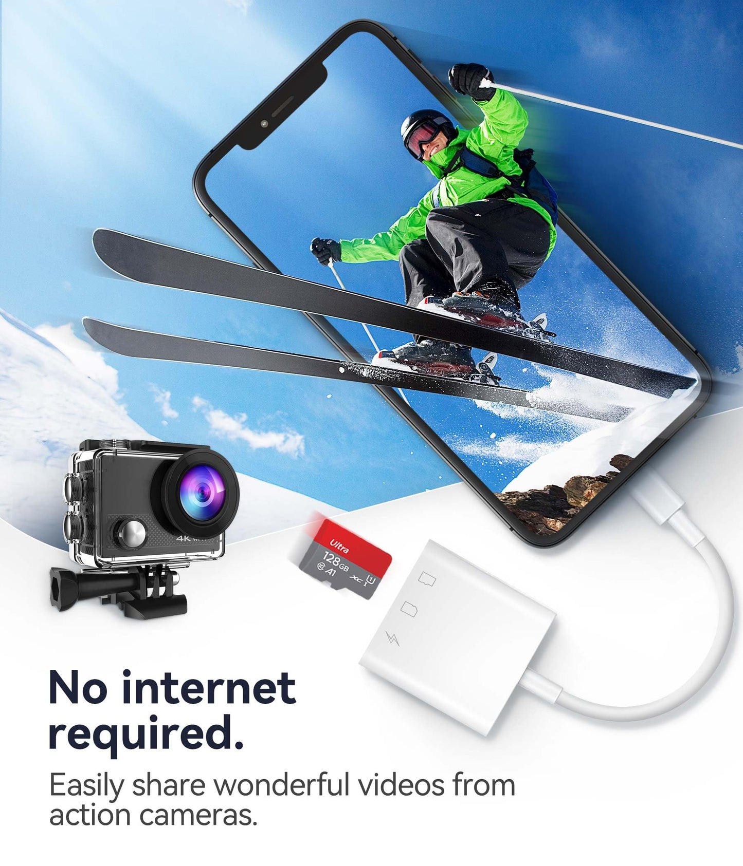 SD Card Reader for iPhone iPad