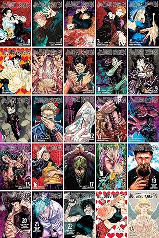 Jujutsu Kaisen Series (Vol 0-24) 25 Books Collection Set By Gege Akutami Paperback