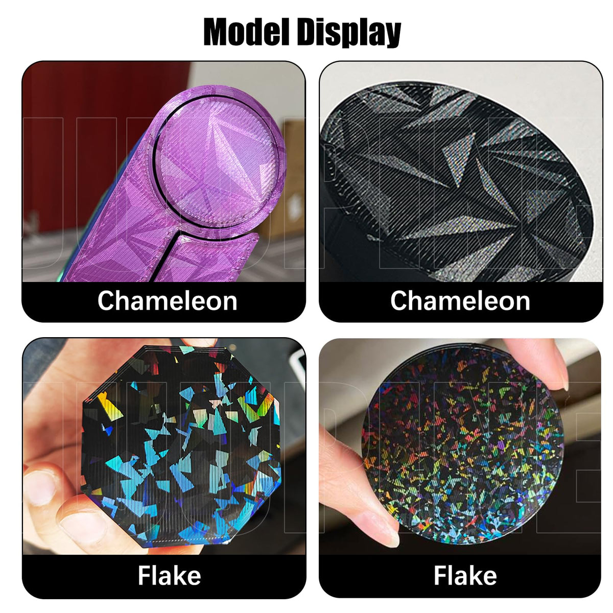 3D Printer Bambu Labs Build Plate for Bambu Lab P2S/X2D/X1C/X1/X1E/P1P/P1S/A1,Double Sided Chameleon+Flake Spring Steel Sheet Plate 257x257mm Flexible Removable Platform Bambu A1 3D Printer Plate