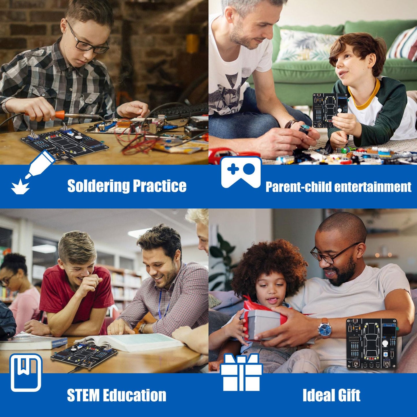 DIY Car Driving Simulation Soldering Practice Kit, Electronics Project Car Driver Simulator Solder Project Kit